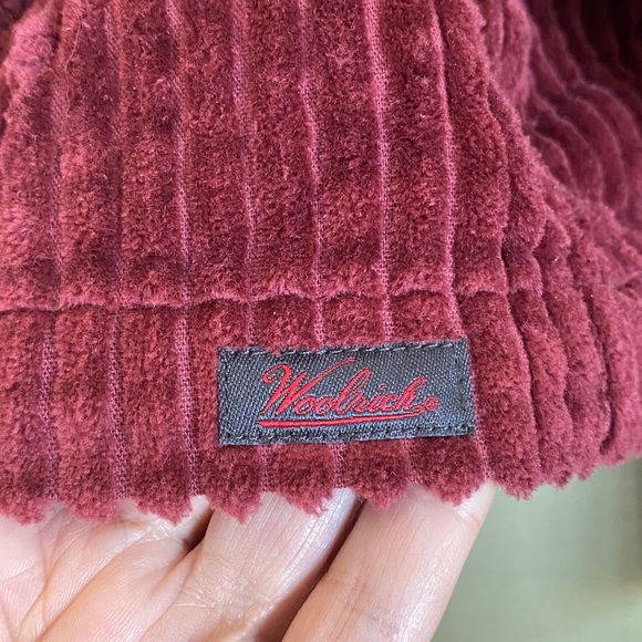 Women’s Woolrich Kinsdale Corduroy Burgundy Full Zip Jacket, Pockets! Size L - Picture 5 of 17